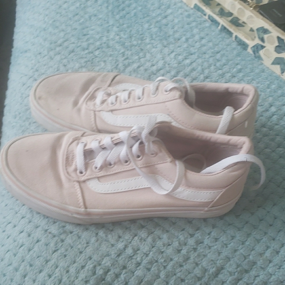 Pink and White Sneakers